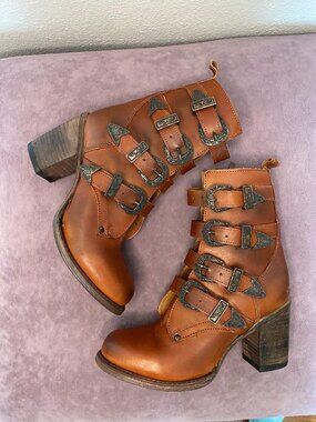 Freebird Belladonna Boot in Whiskey - Size 8